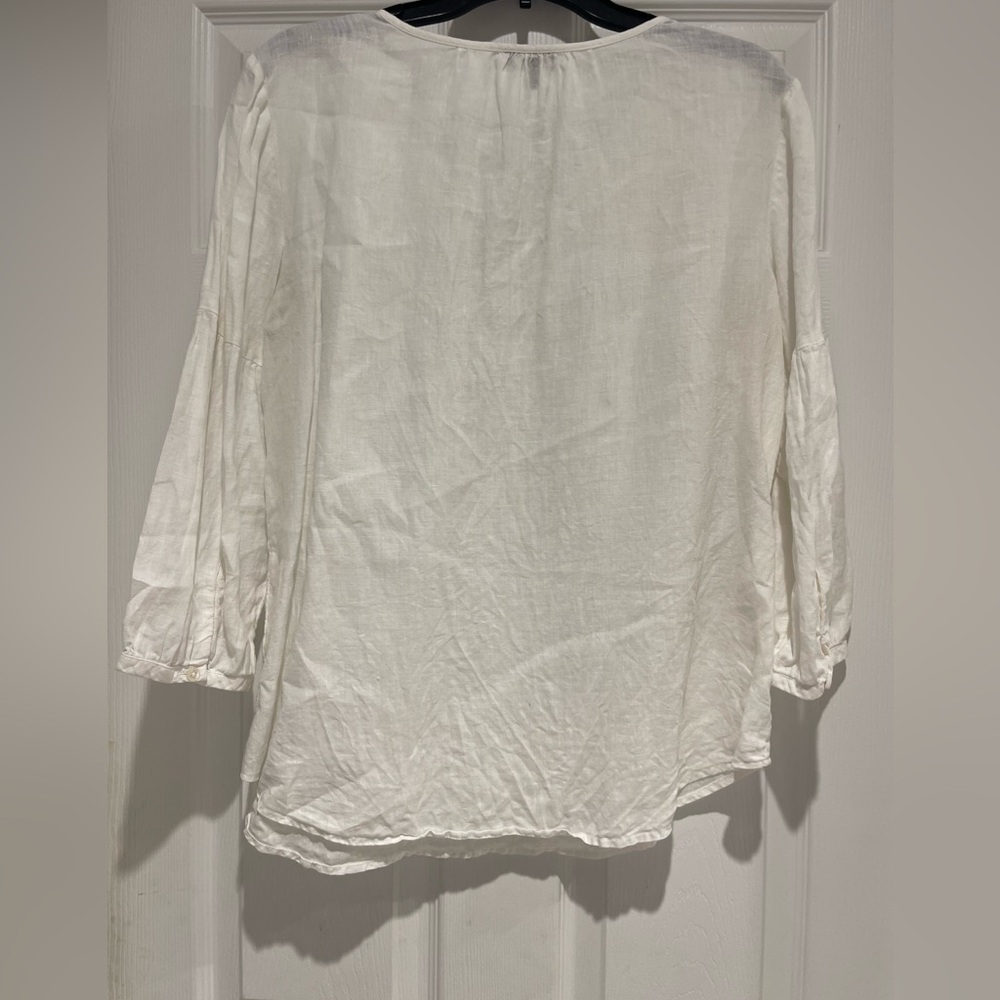 Talbots Linen Top Size Medium - image 3